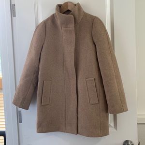 JCrew Tan Coat Sz 0P